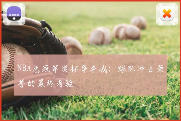 NBA总冠军奖杯争夺战：球队冲击荣誉的最终考验