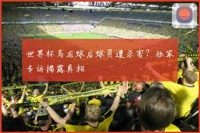 世界杯乌龙球后球员遭杀害?独家专访揭露真相